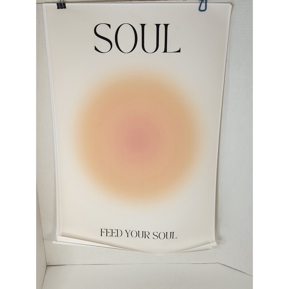 Lot Of 3 Canvas Prints Mind Body And Soul 16×24 Inch